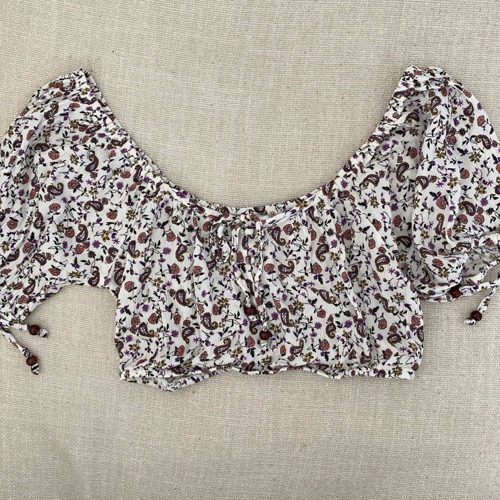 Paisley Crop Top